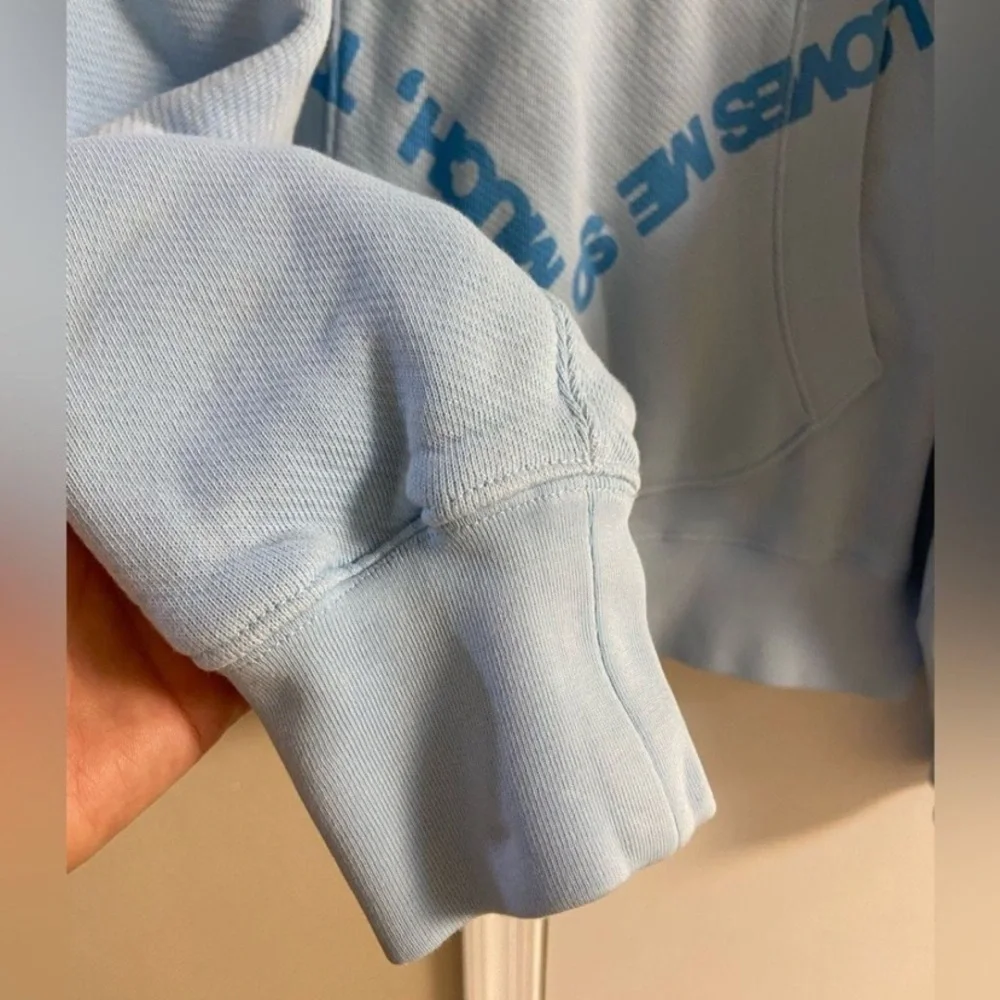 Le Père Light Blue Hoodie unisex Medium - Picture 4 of 7